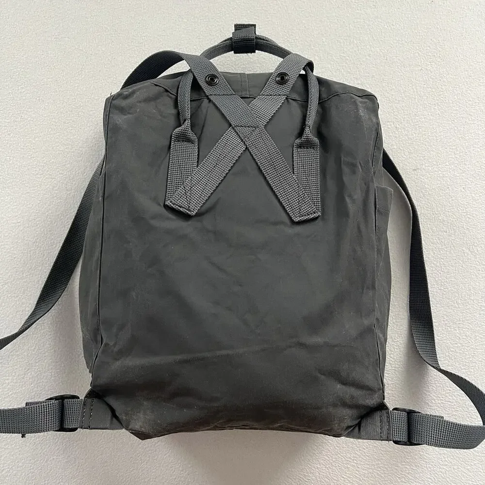 Fjallraven Kanken Backpack Super Grey 23510 Sweden Outdoor Travel Utility Pack